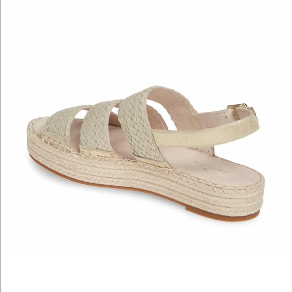 Caslon new golden beige strap espadrille sandals - Picture 8 of 9